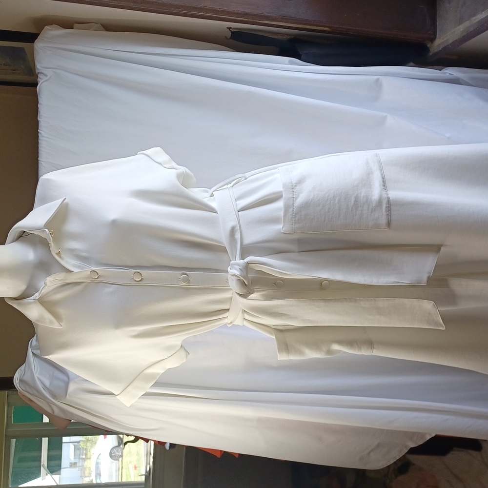 Zara White Midi Dress